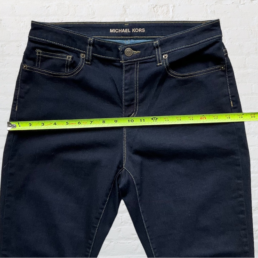 Michael Kors Izzy Skinny Dark Wash Stretch Jeans - Picture 9 of 13